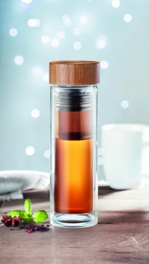 Logotrade meened pilt: Kaheseinaline klaaspudel 400ml München